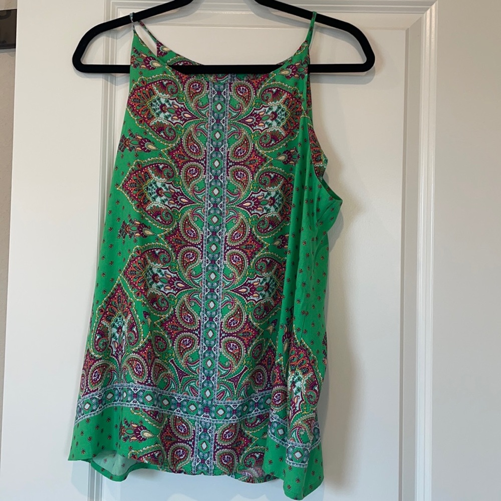 Verse colorful Tank Top with Key-Hole back (New)